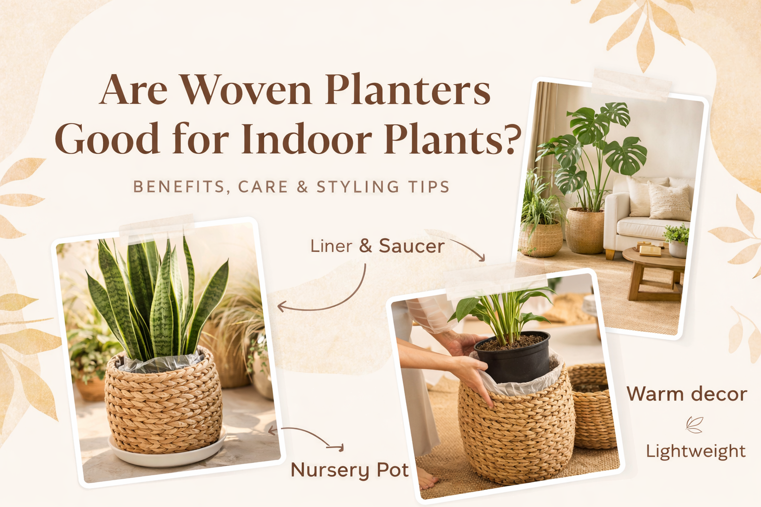 Are Woven Planters Good for Indoor Plants?
