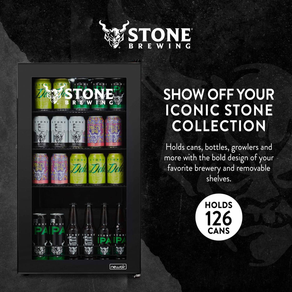 Beverage Refrigerator Cooler | 126 Cans Free Standing with Right Hinge Glass Door | Mini Fridge Beverage Organizer Perfect For Beer, Wine, Soda, And Cooler Drinks mysite