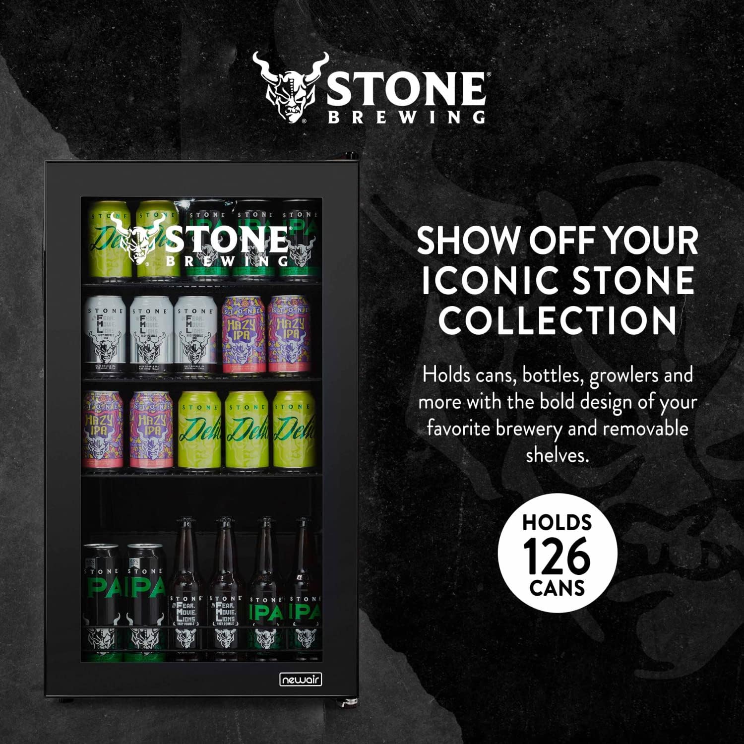 Beverage Refrigerator Cooler | 126 Cans Free Standing with Right Hinge Glass Door | Mini Fridge Beverage Organizer Perfect For Beer, Wine, Soda, And Cooler Drinks mysite