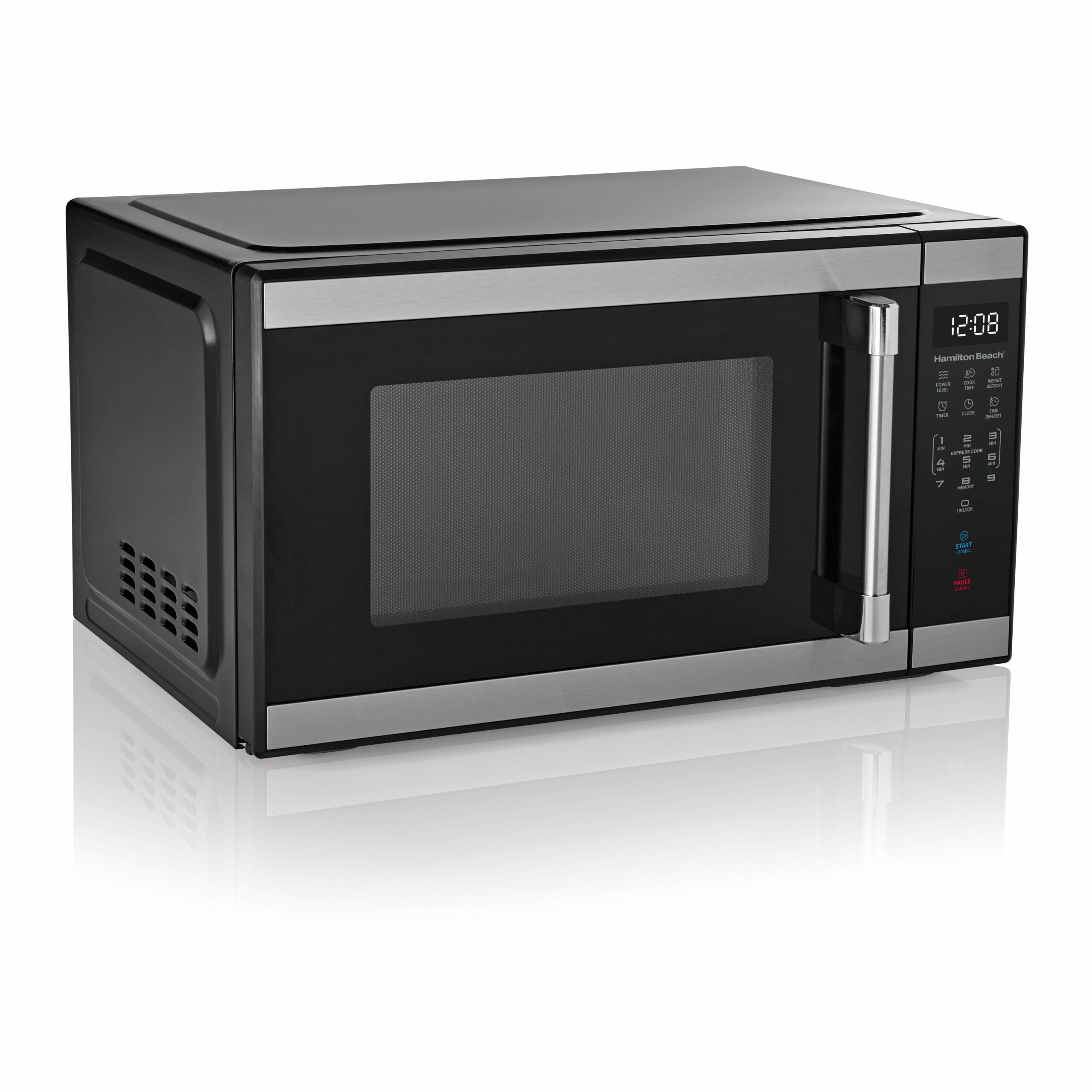 Hamilton Beach 1.1 Cu. Ft. Stainless Steel Countertop Microwave Oven, 1000W, Sensor Cook pinegardens