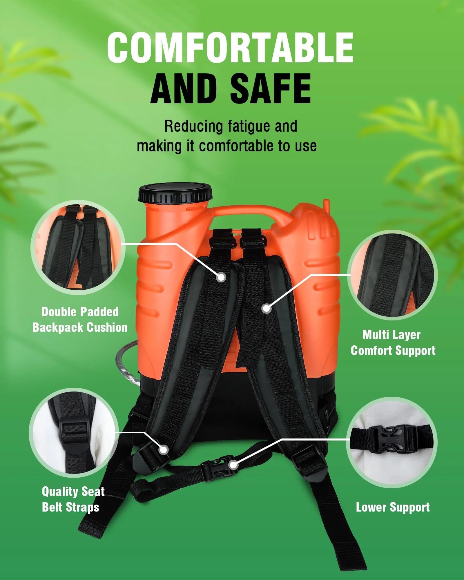 WOEKBON 4 Gallon Electric Garden Pump Sprayer pinegardens