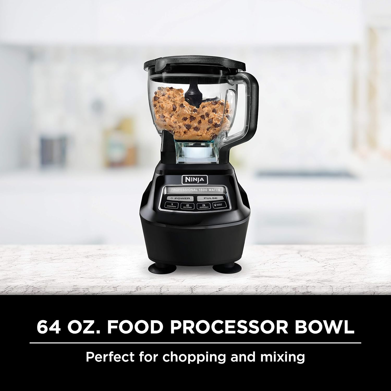Ninja BL770 Mega Kitchen System, 1500W Blender & Processor, 72oz Pitcher, 64oz Bowl, 16oz To-Go Cups, Black pinegardens