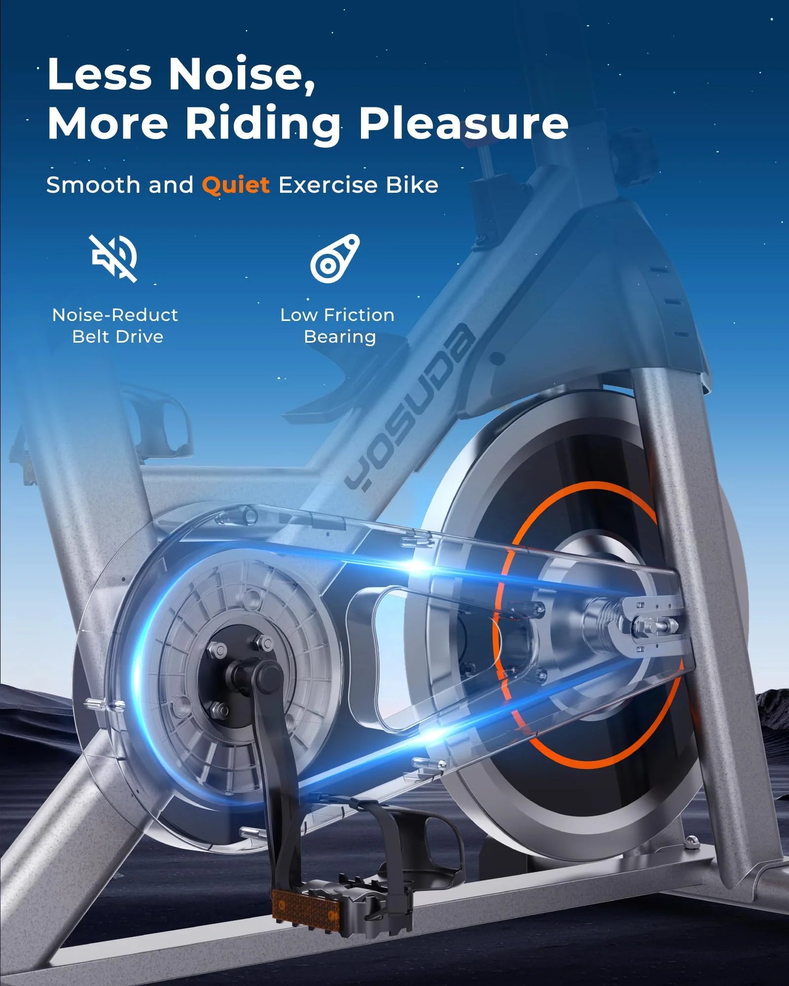 YOSUDA Indoor Cycling Bike Stationary Bike pinegardens