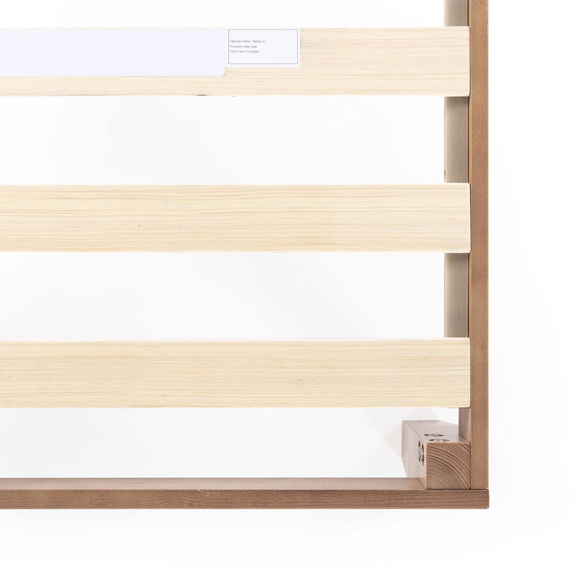 Mellow 12 Inch Solid Wood Platform Bed with Wooden Slats pinegardens