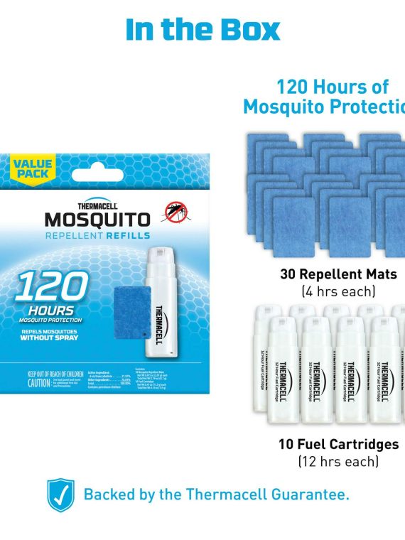 2025 Thermacell Mosquito Repellent Refills with 120-Hour Mosquito Protection, 10 Pack pinegardens