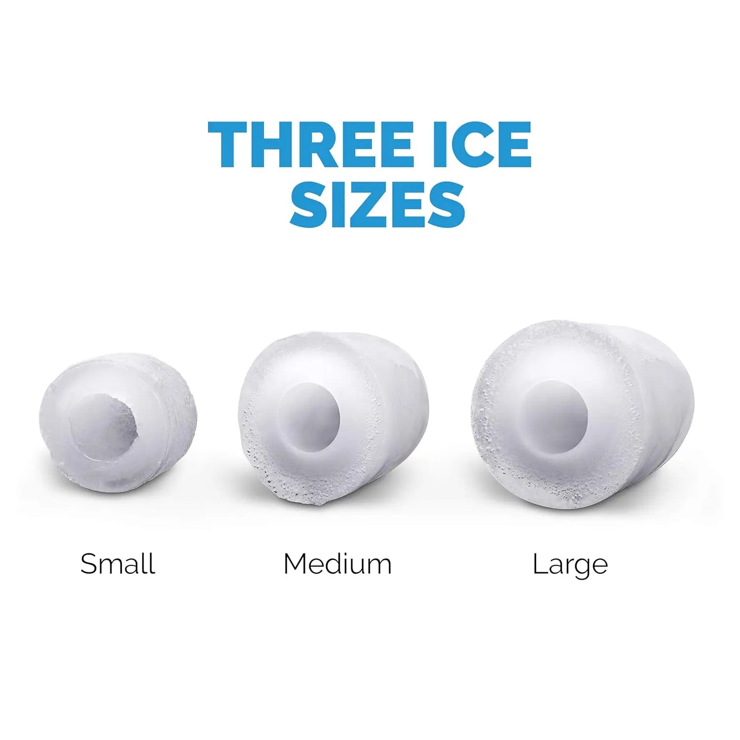 Newair Portable Ice Maker 50 lb. Daily, 12 Cubes in Under 7 Minutes - Compact Countertop Design - 3 Size Bullet Shaped Ice - for Kitchen/Office/RV/Bar - Stainless Steel pinegardens