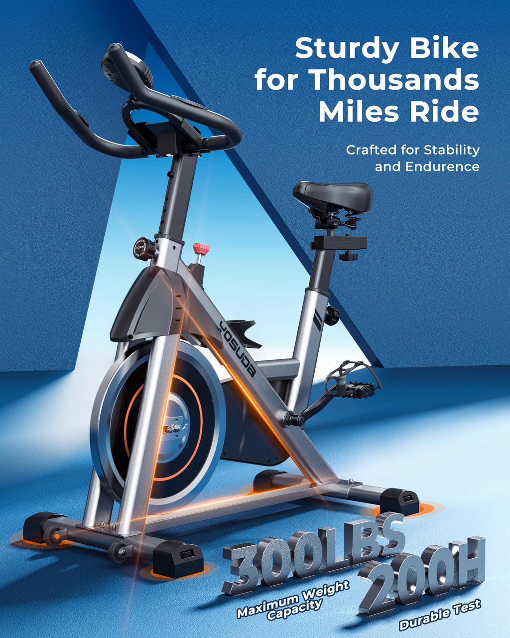 YOSUDA Indoor Cycling Bike Stationary Bike pinegardens
