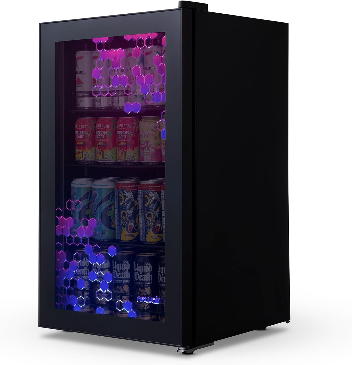 Beverage Refrigerator Cooler | 126 Cans Free Standing with Right Hinge Glass Door | Mini Fridge Beverage Organizer Perfect For Beer, Wine, Soda, And Cooler Drinks mysite