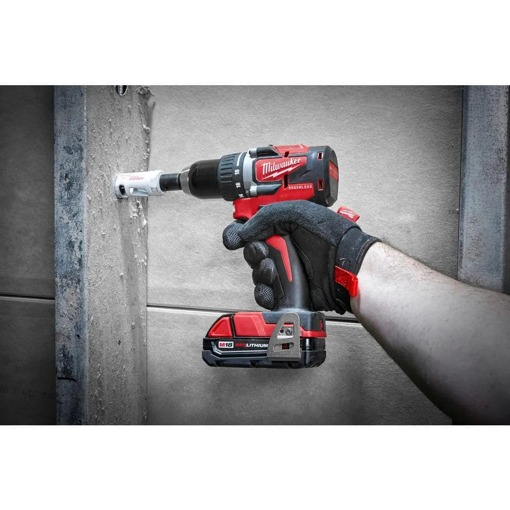 M18 18V Lithium-Ion Brushless Cordless Compact Drill/Impact Combo Kit (2-Tool) W/ (2) 2.0Ah Batteries, Charger & Bag 2892-22CT pinegardens