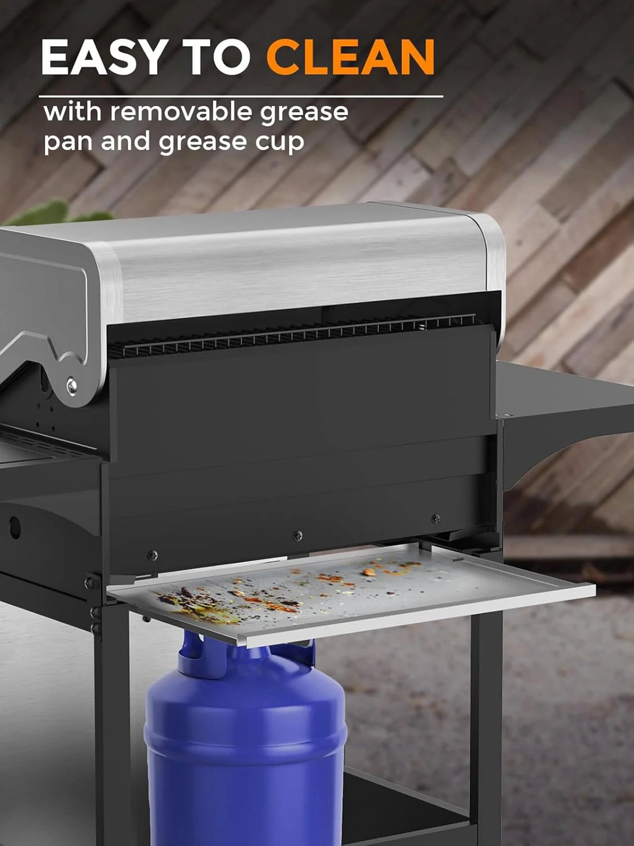4-Burner BBQ Propane Gas Grill, 44000 BTU mysite