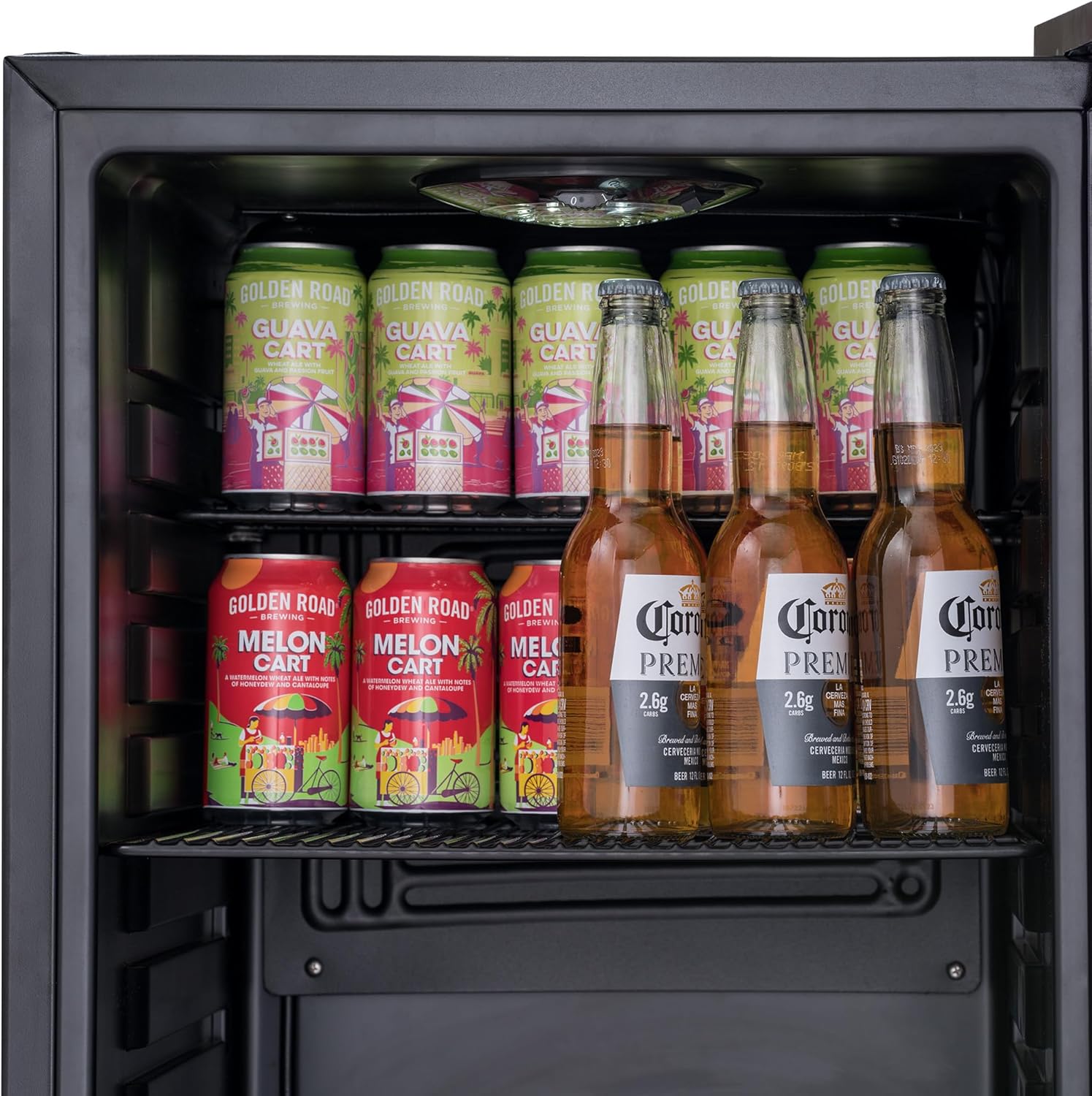 Beverage Refrigerator Cooler | 126 Cans Free Standing with Right Hinge Glass Door | Mini Fridge Beverage Organizer Perfect For Beer, Wine, Soda, And Cooler Drinks mysite