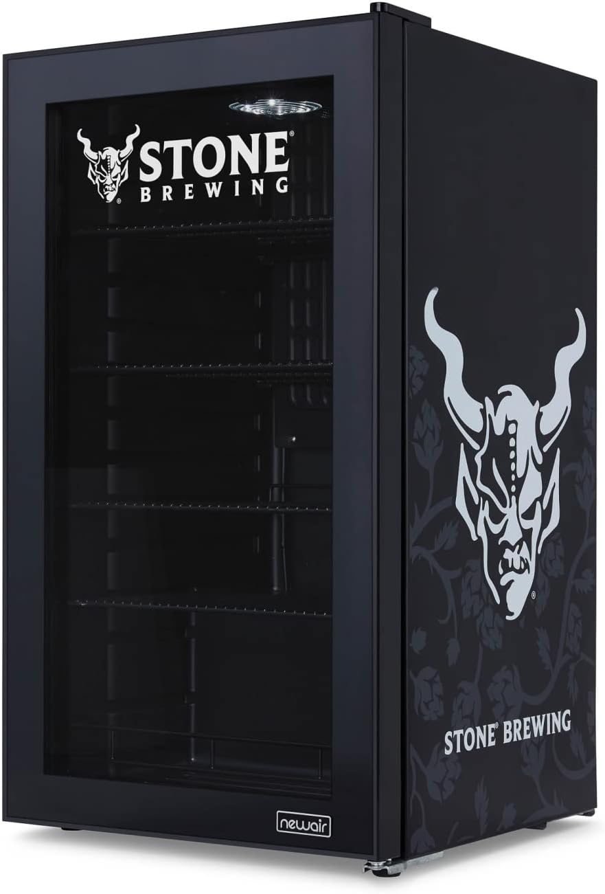 Beverage Refrigerator Cooler | 126 Cans Free Standing with Right Hinge Glass Door | Mini Fridge Beverage Organizer Perfect For Beer, Wine, Soda, And Cooler Drinks mysite