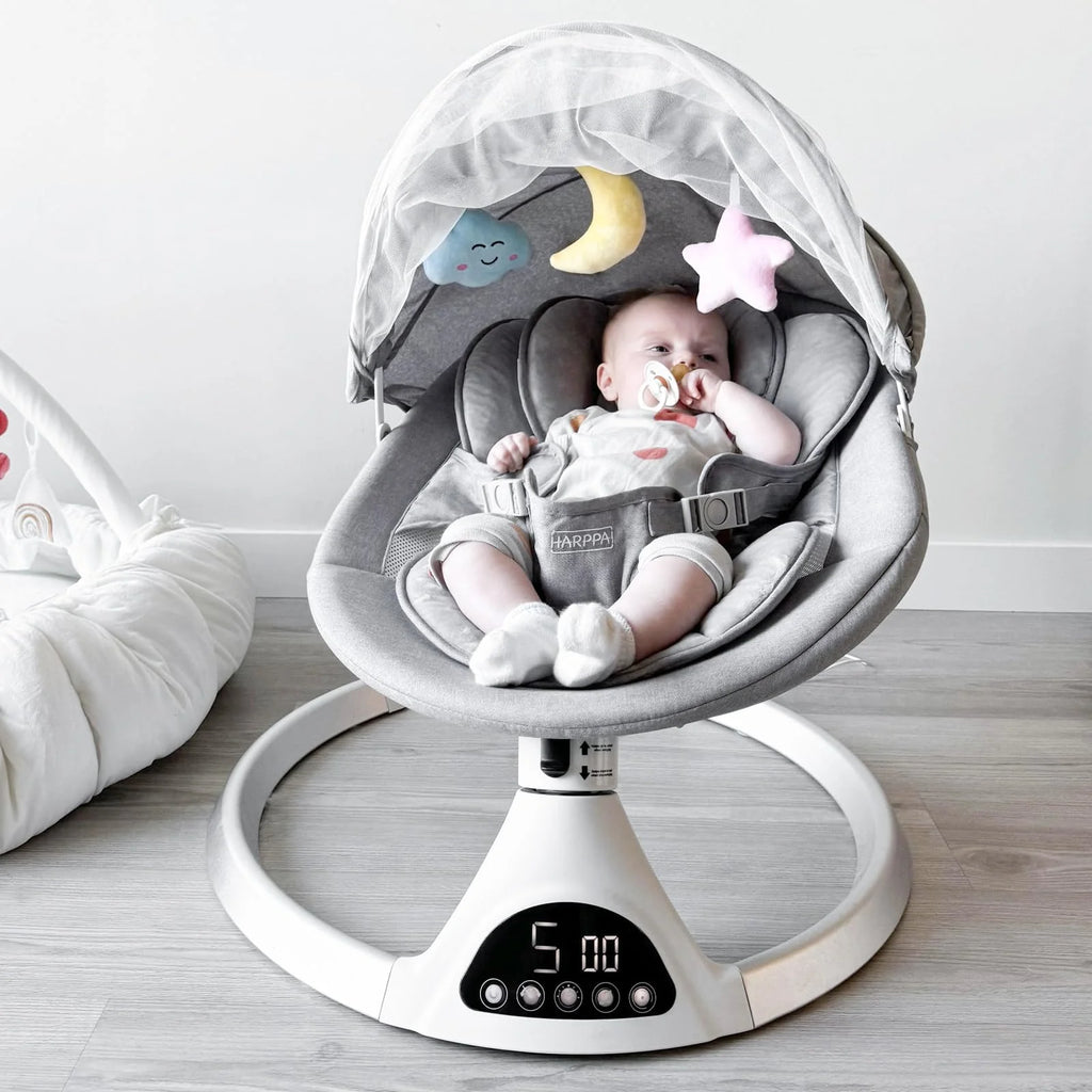HARPPA Electric Baby Swing for Infants to Toddler with 5 Speed mysite