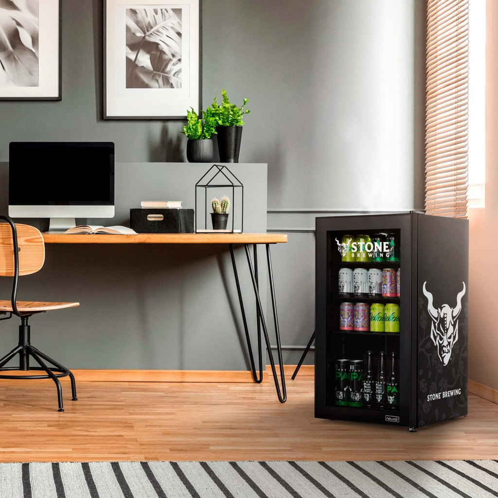 Beverage Refrigerator Cooler | 126 Cans Free Standing with Right Hinge Glass Door | Mini Fridge Beverage Organizer Perfect For Beer, Wine, Soda, And Cooler Drinks mysite