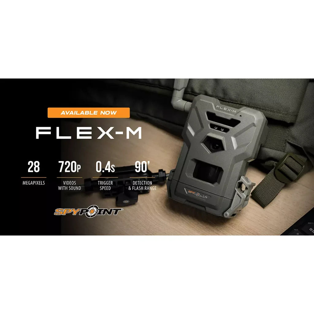 SpyPoint Flex-M Trail Camera Twin Pack, 28MP, 0.4s Trigger, Infrared Flash, SD Cards Included pinegardens