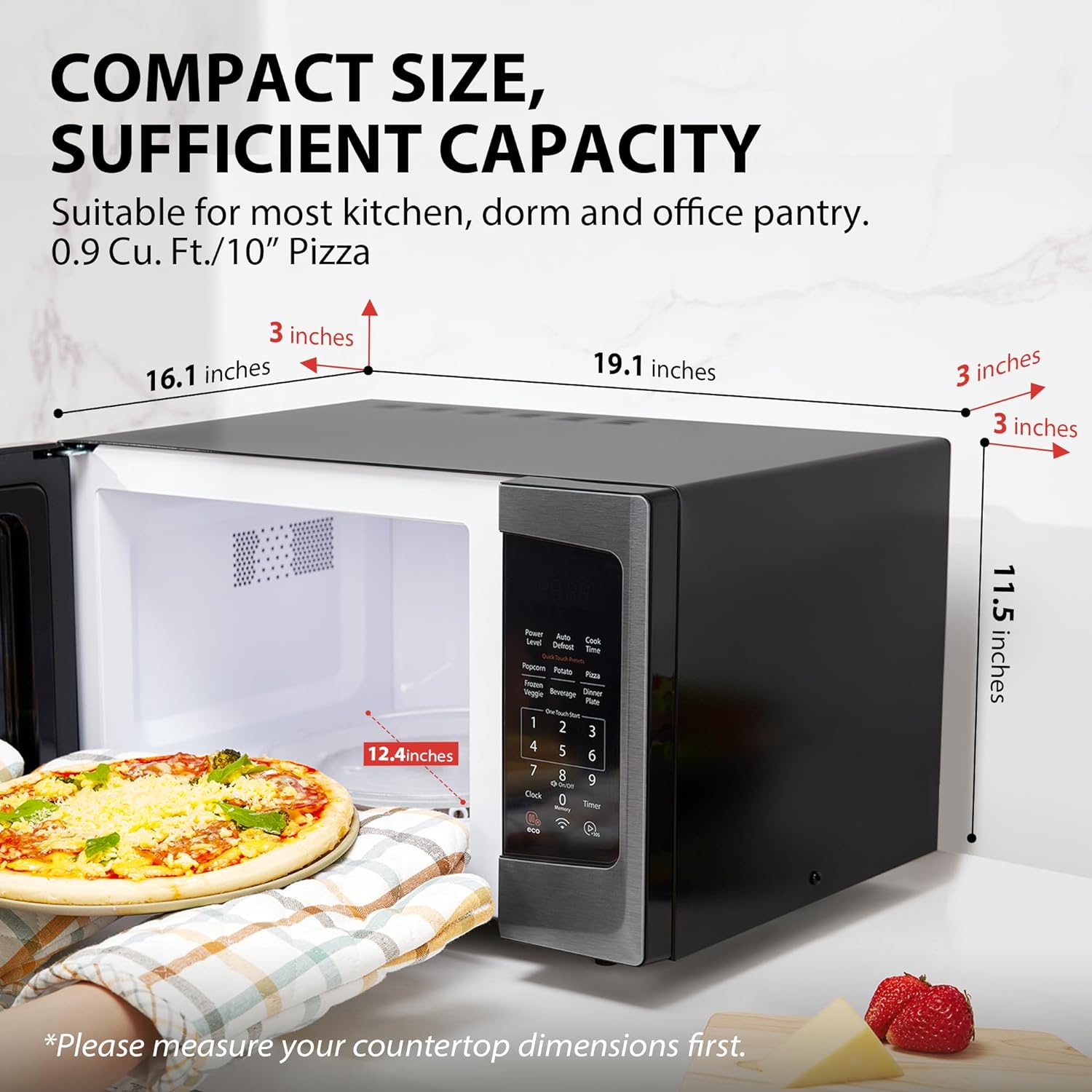 TOSHIBA 4-in-1 ML-EC42P(SS) Countertop Microwave Oven, Smart Sensor, Convection, Air Fryer Combo, Mute Function, Position Memory 13.6" Turntable, 1.5 Cu Ft, 1000W, Silver mysite