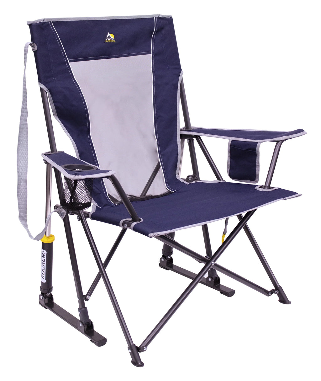 GCI Outdoor Comfort Pro Rocker Foldable Rocking Camp Chair, Indigo pinegardens