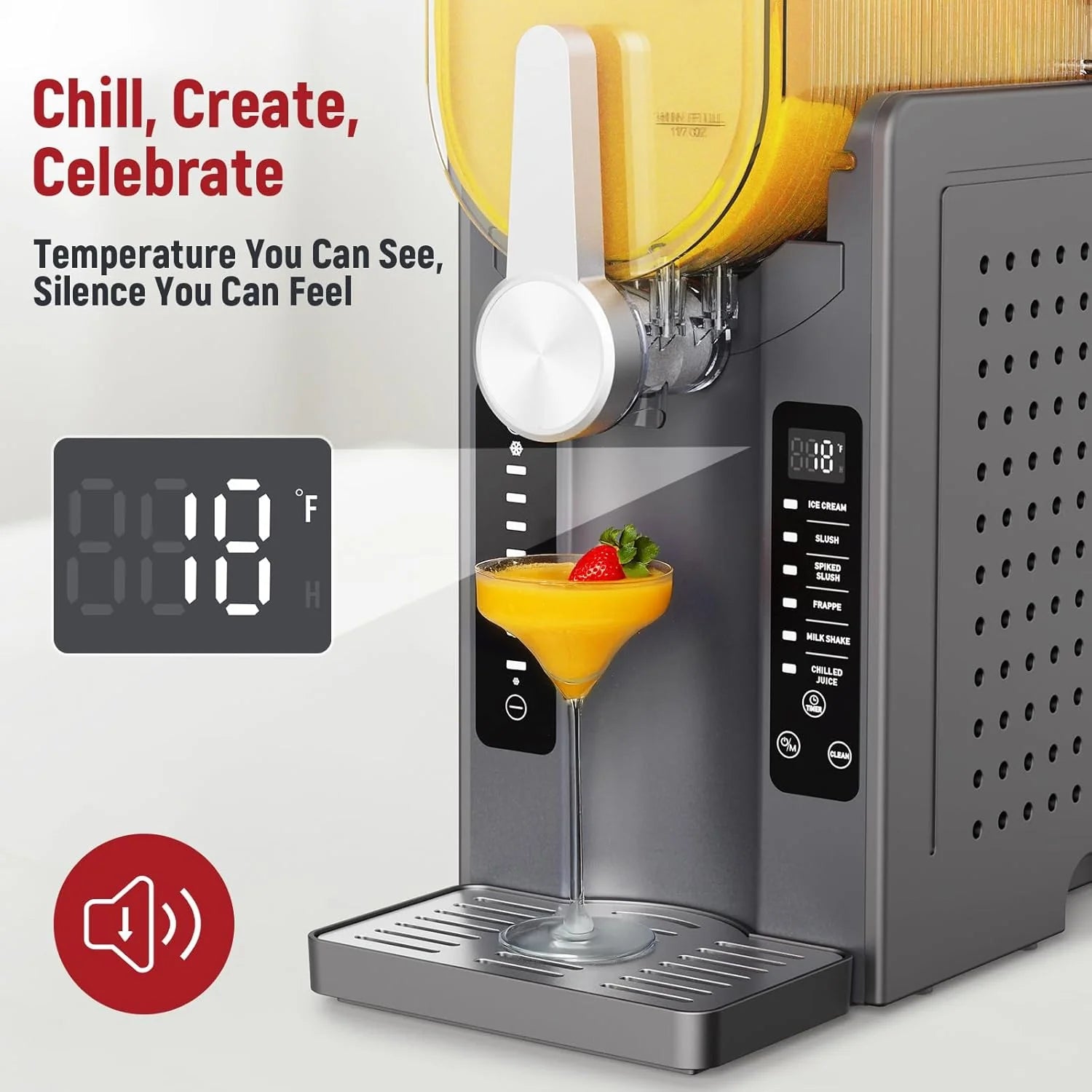 Slushie Machine: No Ice Needed All-in-One Slushy Maker for Home, Real-Time Temp Display, Auto-Clean, 6 Preset | Frozen Margaritas, Cocktails, Frappés, Ice Cream, Smoothies, Milkshakes,Summer Parties mysite