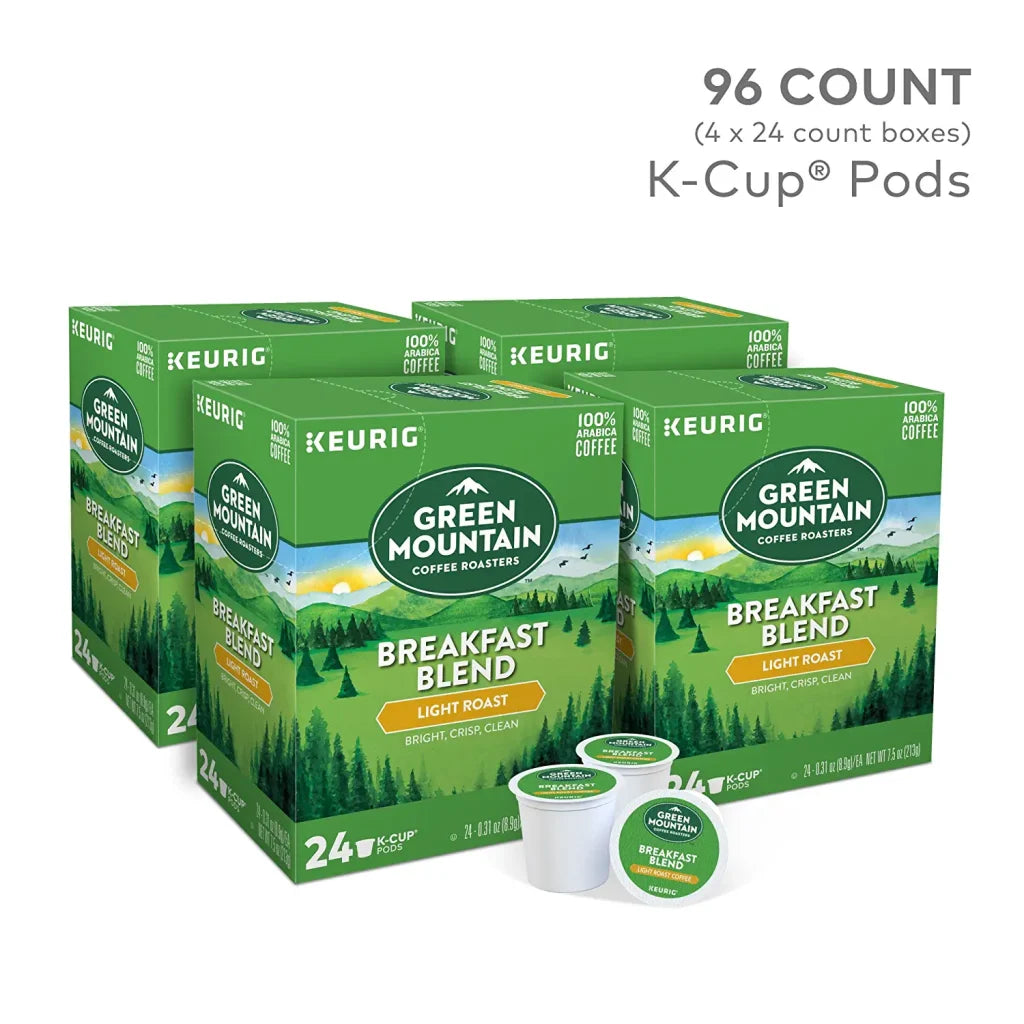 Green Mountain Coffee Roasters Breakfast Blend Light Roast K-Cup Pods, 96 Count pinegardens