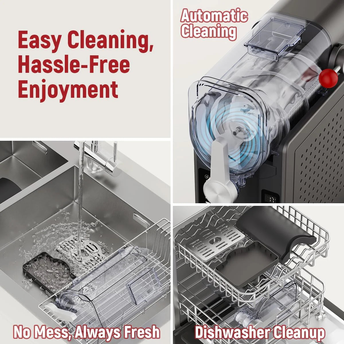 Slushie Machine: No Ice Needed All-in-One Slushy Maker for Home, Real-Time Temp Display, Auto-Clean, 6 Preset | Frozen Margaritas, Cocktails, Frappés, Ice Cream, Smoothies, Milkshakes,Summer Parties mysite