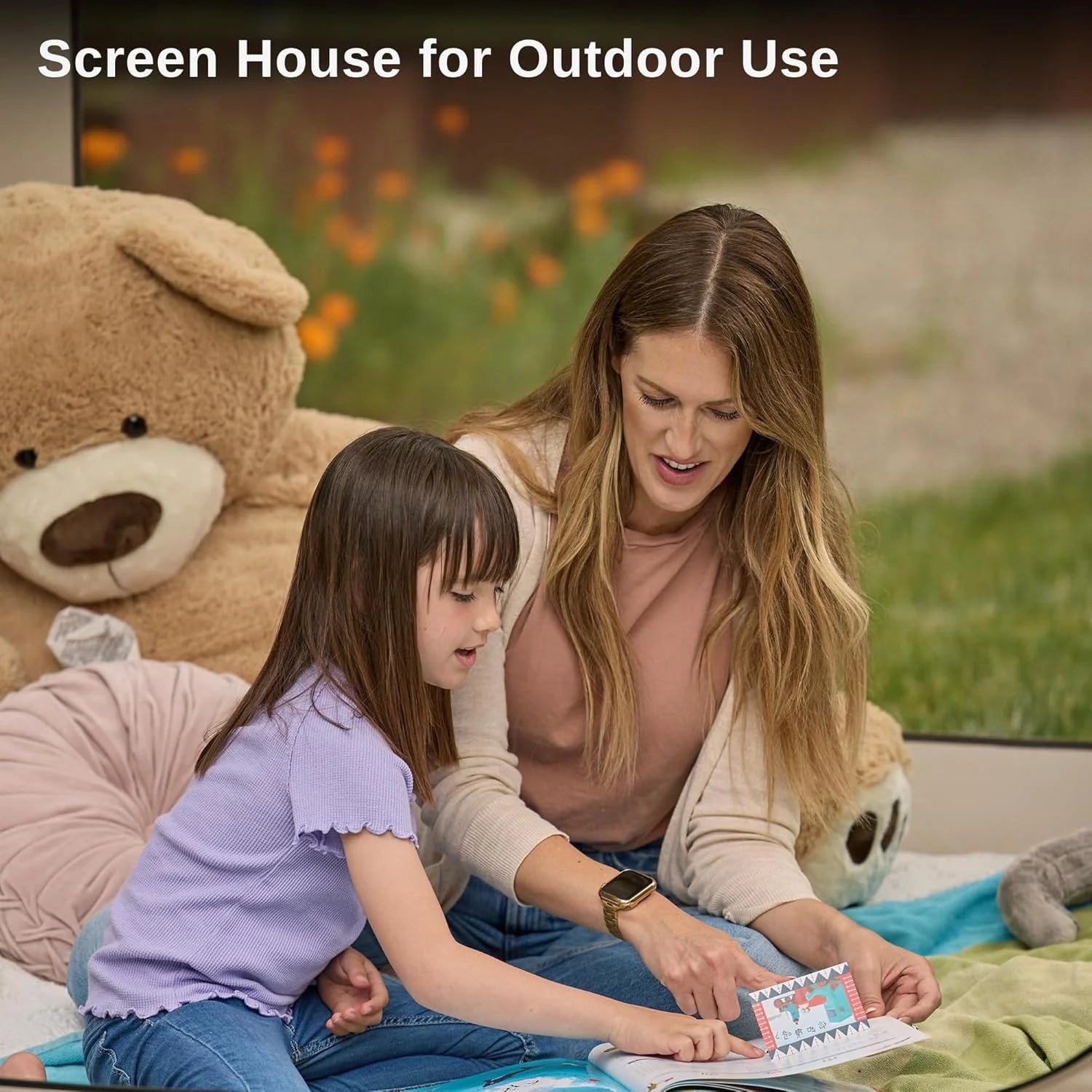 EAST OAK Screen House Tent Pop-Up, Portable Screen Room Canopy Instant Screen Tent 10 x 10 FT with Carry Bag for Patio, Backyard, Deck & Outdoor Activities, Beige mysite