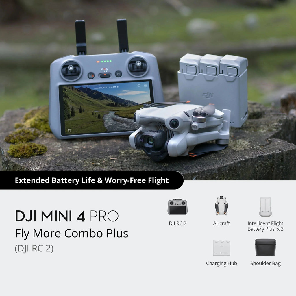 DJI Mini 4 Pro Fly More Combo with DJI RC 2 Controller pinegardens