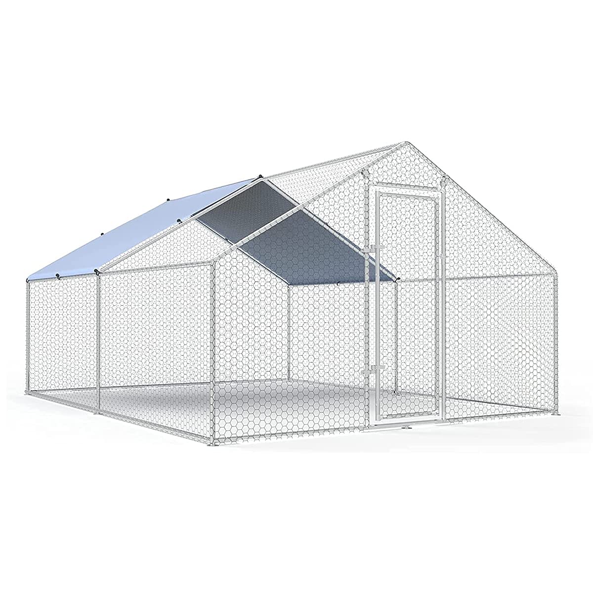 Large Metal Chicken Coop Walk-in Poultry Cage pinegardens