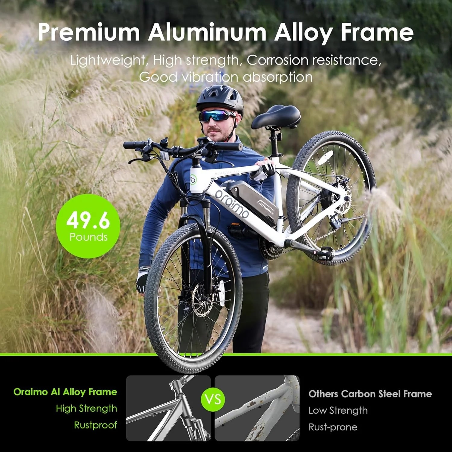 Adult Electric Bike, 350W BAFANG Motor (500W Peak), 4A 3H Fast Charging, 468Wh Li-Ion Battery, 21 Speed Gears, Air Saddle, 45 Miles 20 MPH 26" Mountain Bike Electric Bike, ANSI/CAN/UL2849 Compliant pinegardens
