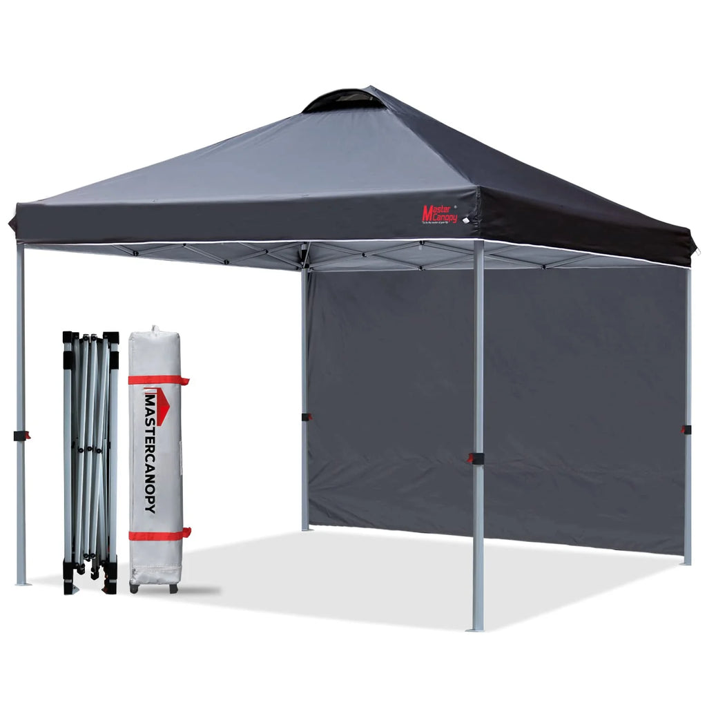 MASTERCANOPY Durable Pop-up Canopy Tent with 1 Sidewall pinegardens