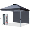 MASTERCANOPY Durable Pop-up Canopy Tent with 1 Sidewall pinegardens