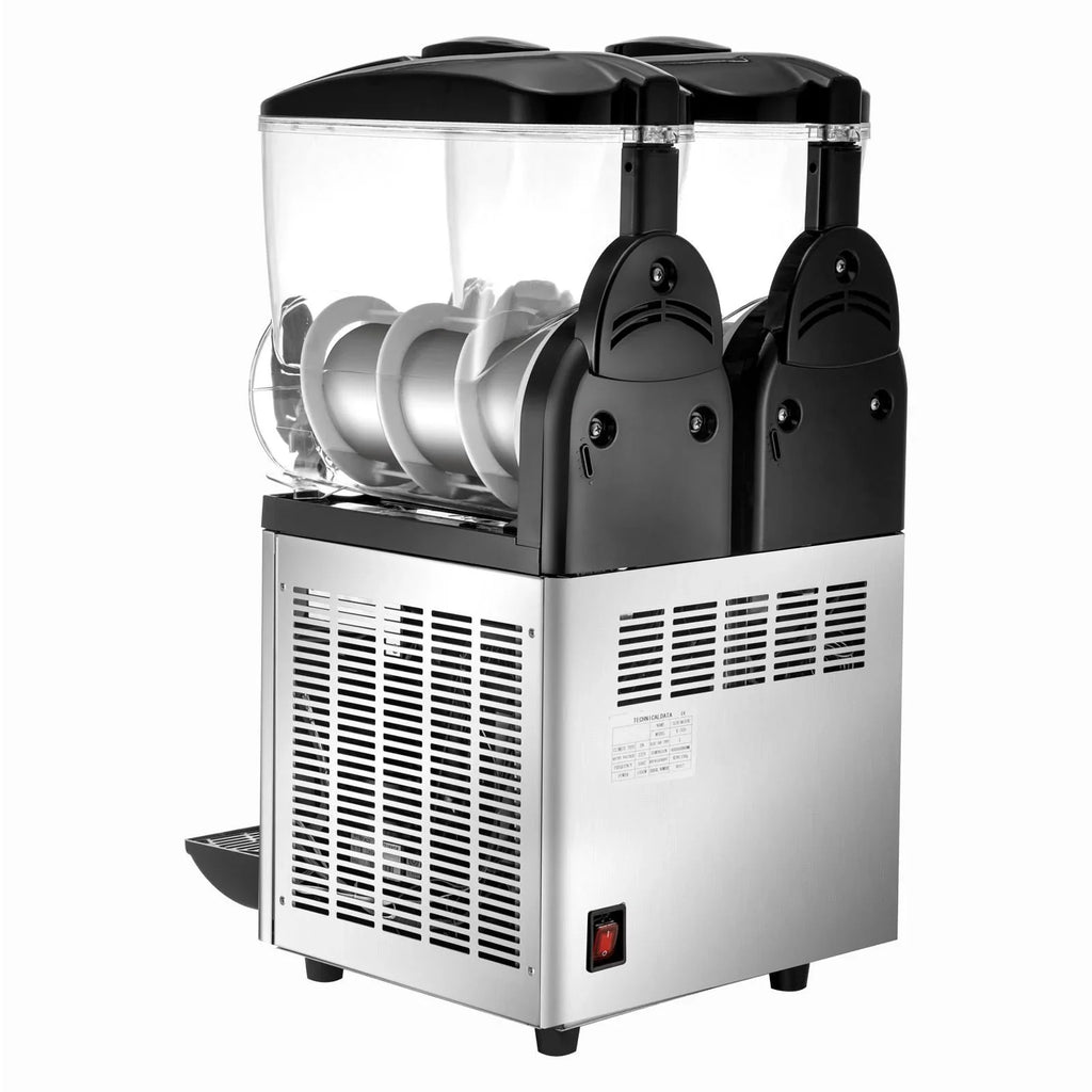 VEVOR Margarita Machine 15Lx2 Tank Commercial Slushy Machine Slushie Machine 1000W Commercial Margarita Maker Smoothie Frozen Drink Maker for pinegardens