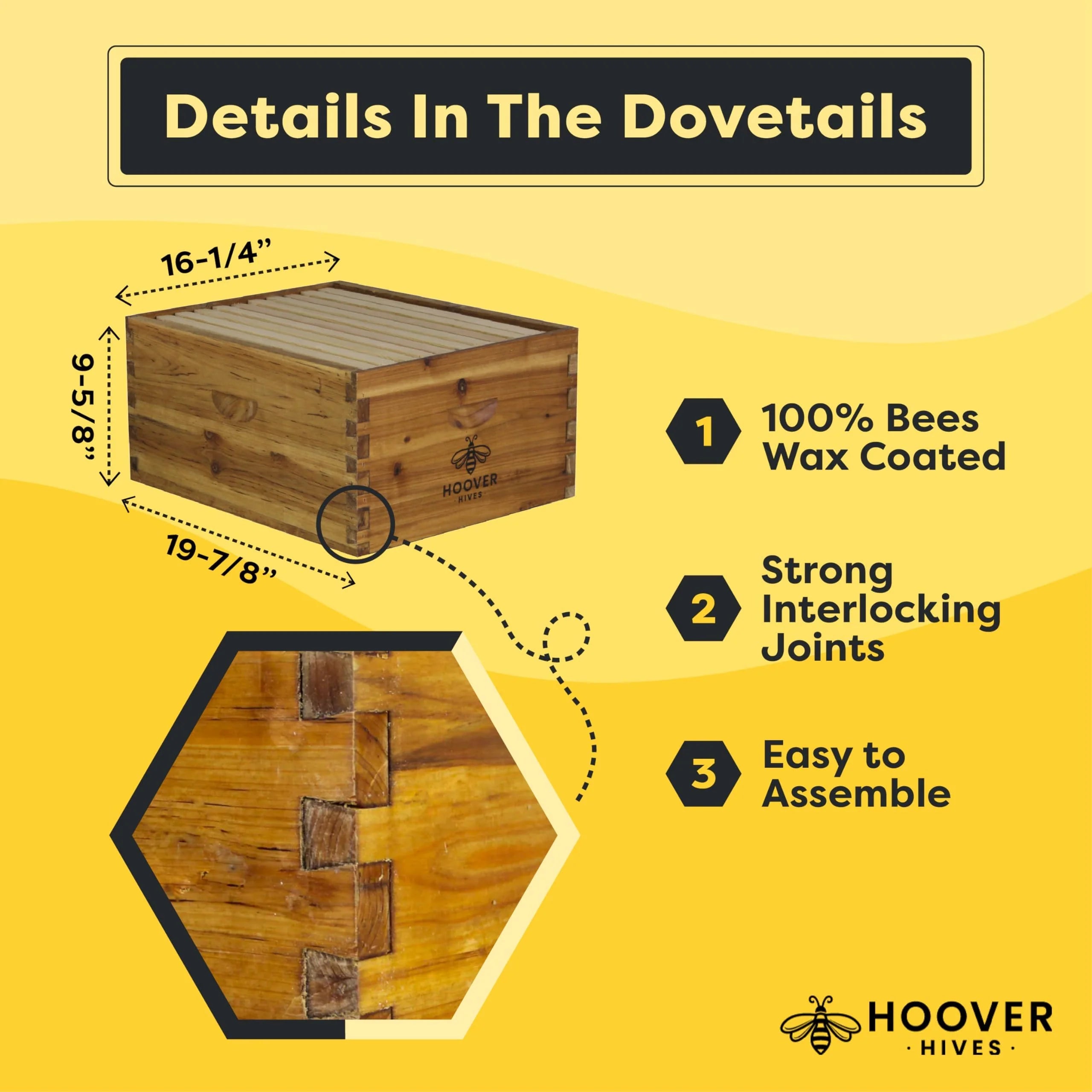 Hoover Hives Original Beeswax Coated Beehive Kit mysite