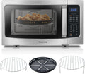 TOSHIBA 4-in-1 ML-EC42P(SS) Countertop Microwave Oven, Smart Sensor, Convection, Air Fryer Combo, Mute Function, Position Memory 13.6" Turntable, 1.5 Cu Ft, 1000W, Silver mysite
