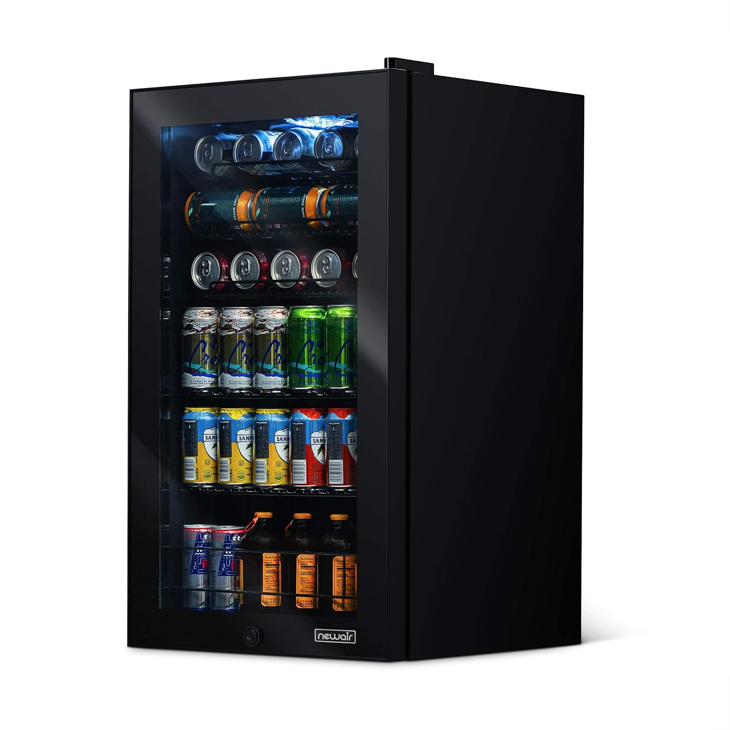 Beverage Refrigerator Cooler | 126 Cans Free Standing with Right Hinge Glass Door | Mini Fridge Beverage Organizer Perfect For Beer, Wine, Soda, And Cooler Drinks mysite