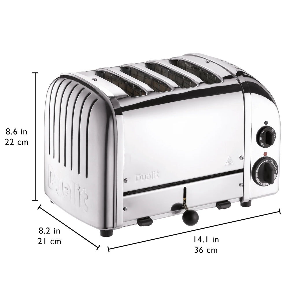 Dualit New Generation Classic 4-Slice Toaster in Stainless Steel pinegardens