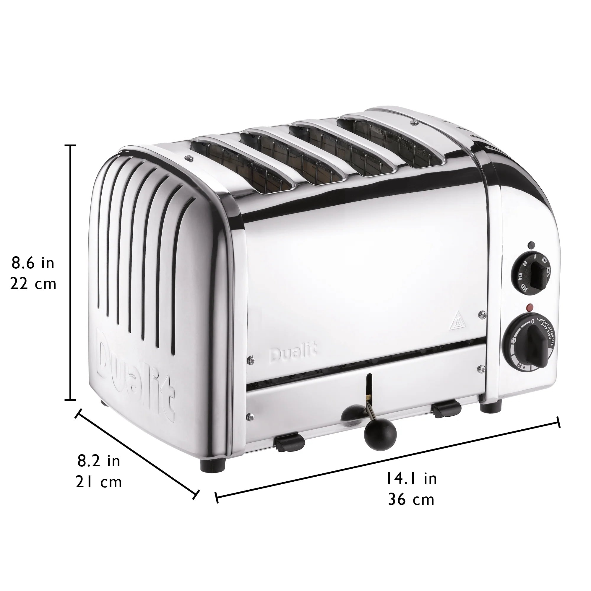 Dualit New Generation Classic 4-Slice Toaster in Stainless Steel pinegardens