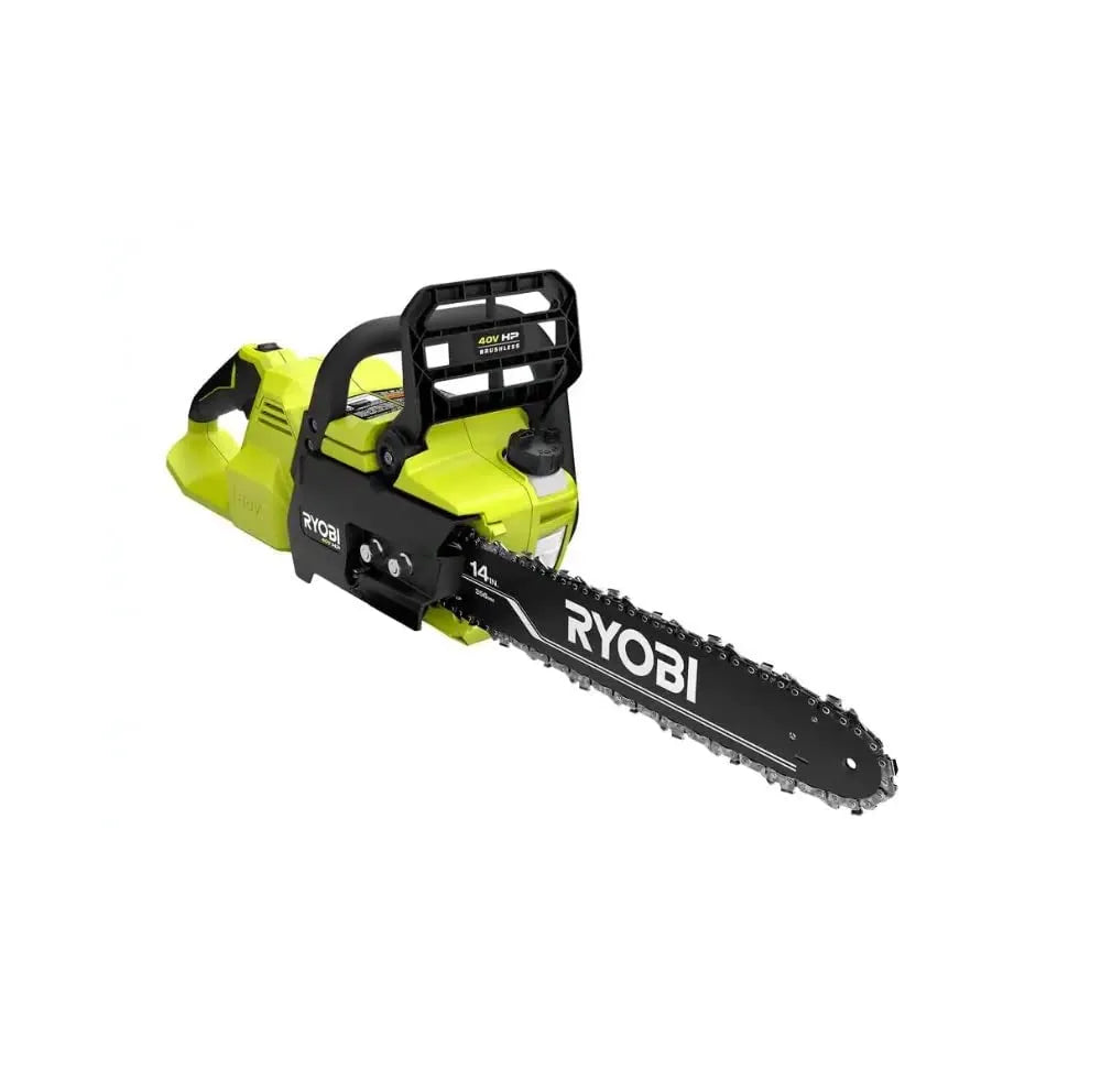 Ryobi 18′′ 40V Cordless Chainsaw Kit with Battery & Charger, Green mysite