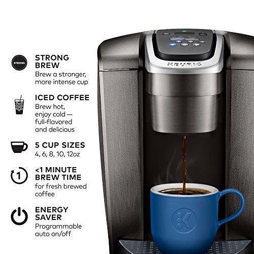 Keurig K-Elite Coffee Maker, Single Serve K-Cup Pod Coffee Brewer, With Iced Coffee Capability, Brushed Slate pinegardens