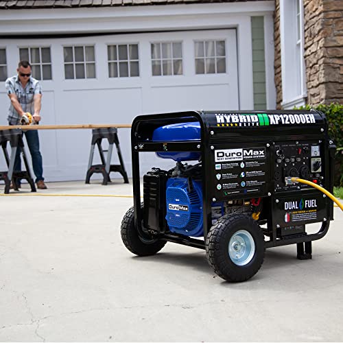 DuroMax XP12000EH Dual Fuel Generator – 12,000W Gas/Propane, 457cc 4-Stroke Engine, EPA/CARB Compliant pinegardens