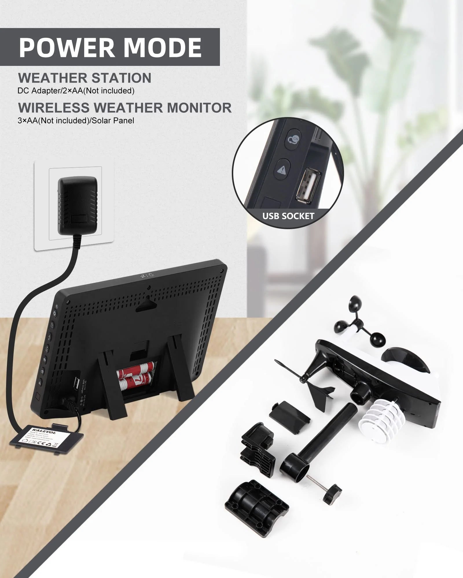 Professional Weather Station Wireless Indoor Outdoor Thermometer pinegardens