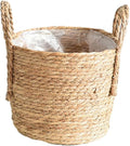 Woven Straw Flower Pot Sea-Grass Planter Basket