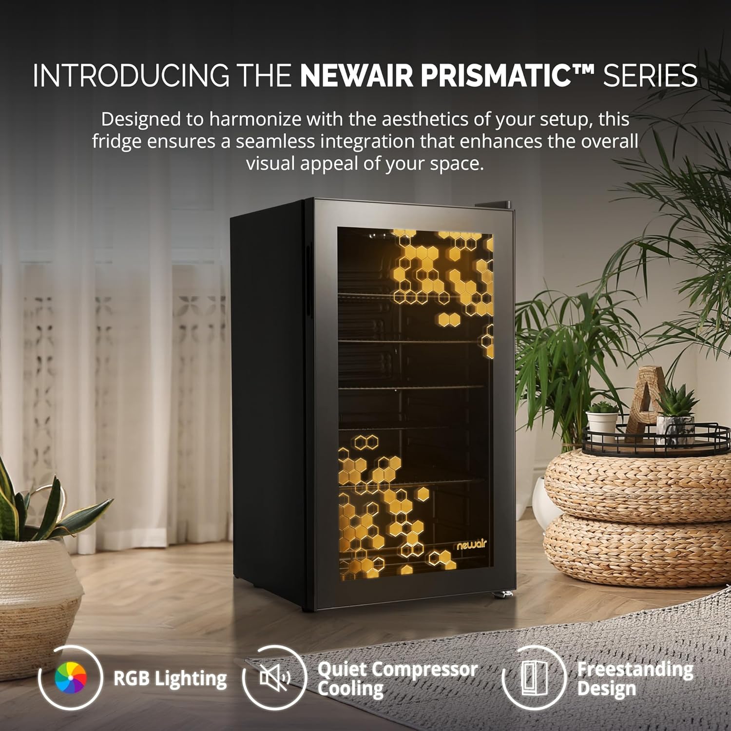 Beverage Refrigerator Cooler | 126 Cans Free Standing with Right Hinge Glass Door | Mini Fridge Beverage Organizer Perfect For Beer, Wine, Soda, And Cooler Drinks mysite