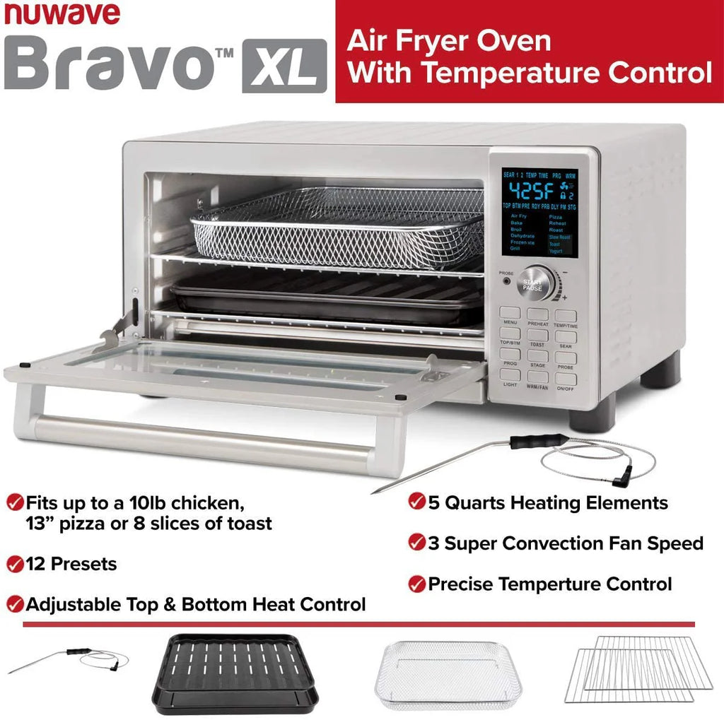 Nuwave Bravo Convection Toaster Ovens Air Fryer Combo pinegardens