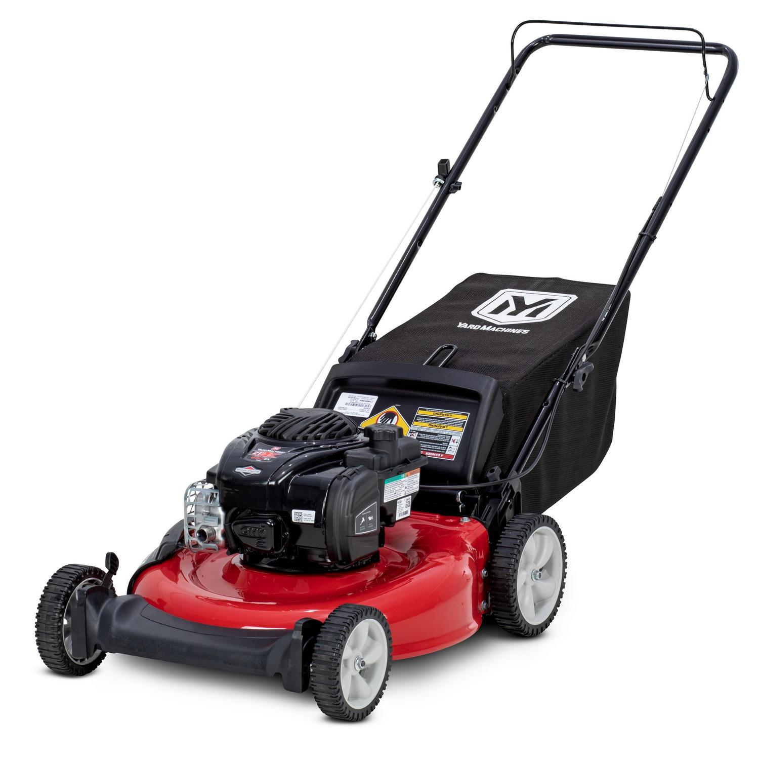 Yard Machines 21′′ Gas Push Lawn Mower, 140cc Briggs & Stratton Engine, Steel Deck, 3-in-1 Cutting pinegardens