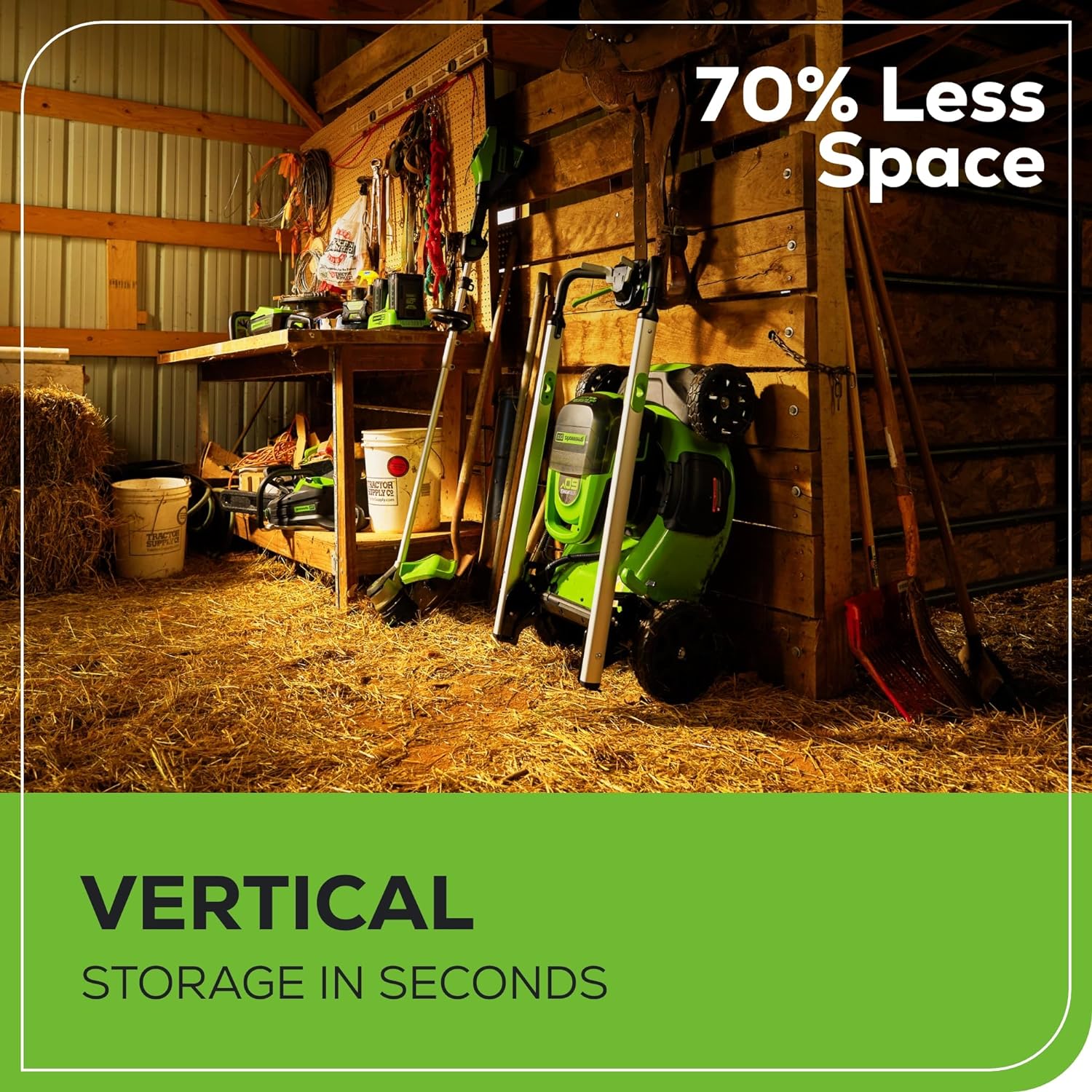 Greenworks 60V 21” Cordless Lawn Mower pinegardens