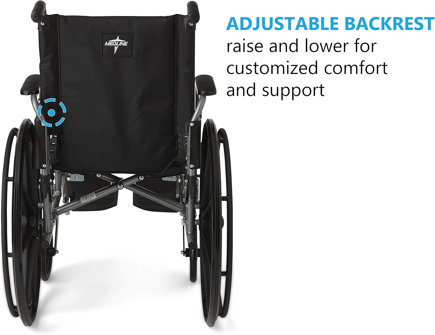Lightweight Wheelchair for Adults With Swing-Back, Desk-Length Arms, Elevating Leg Rests; 18W" x 16"D Seat pinegardens