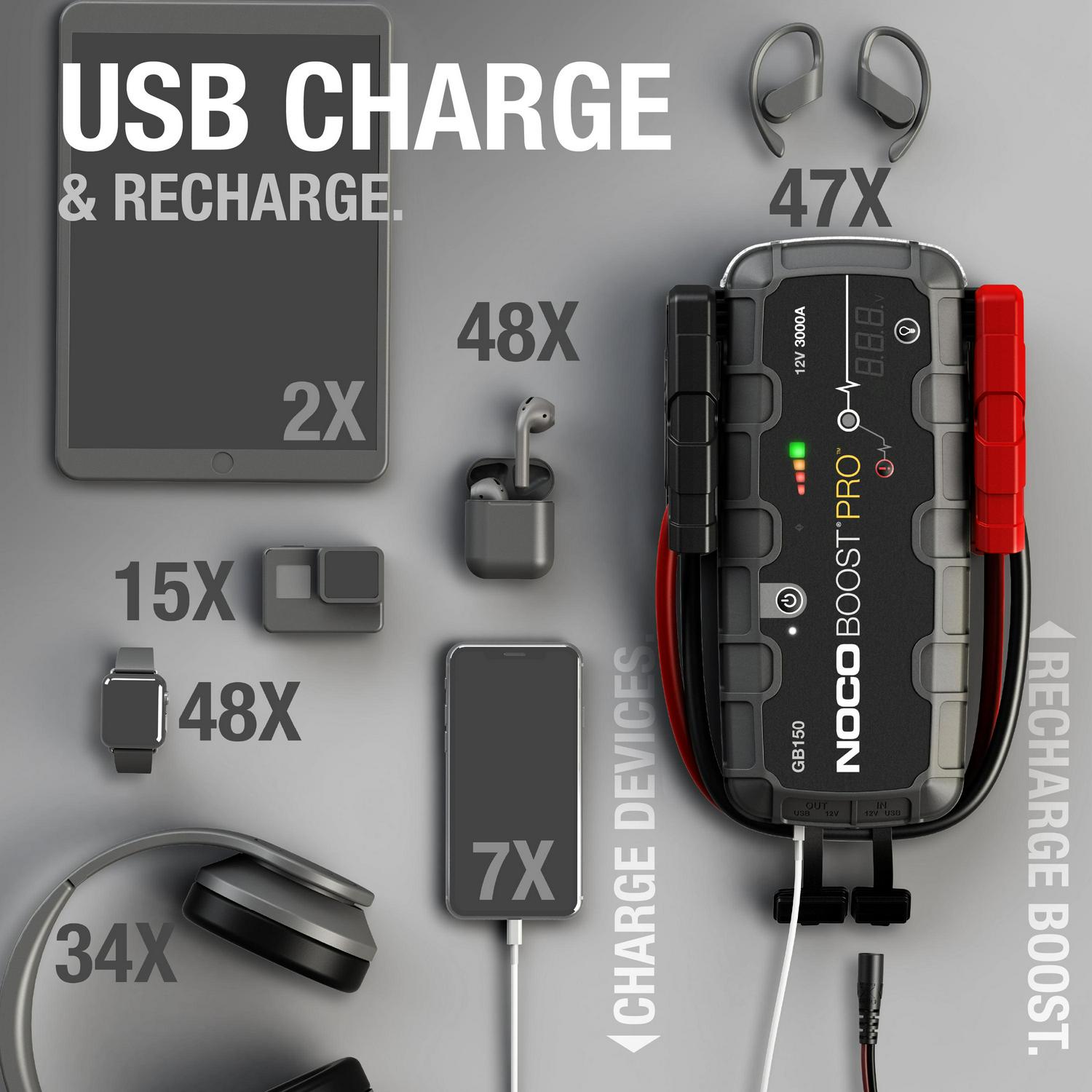 Boost Pro GB150 3000A 12V UltraSafe Portable Lithium Jump Starter mysite