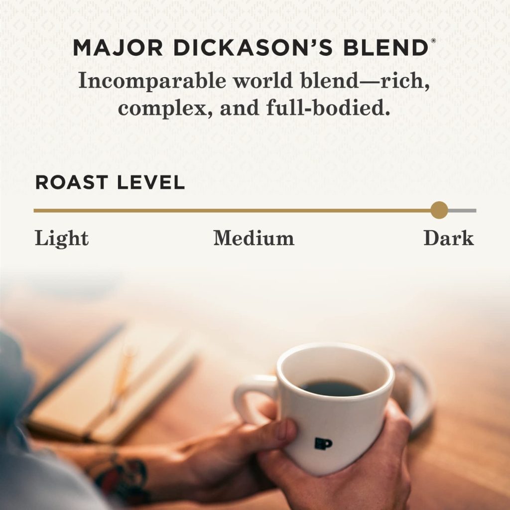 Peet’s Coffee Major Dickason’s Blend Dark Roast K-Cup Pods, 75 Count, Compatible with Keurig Brewers pinegardens