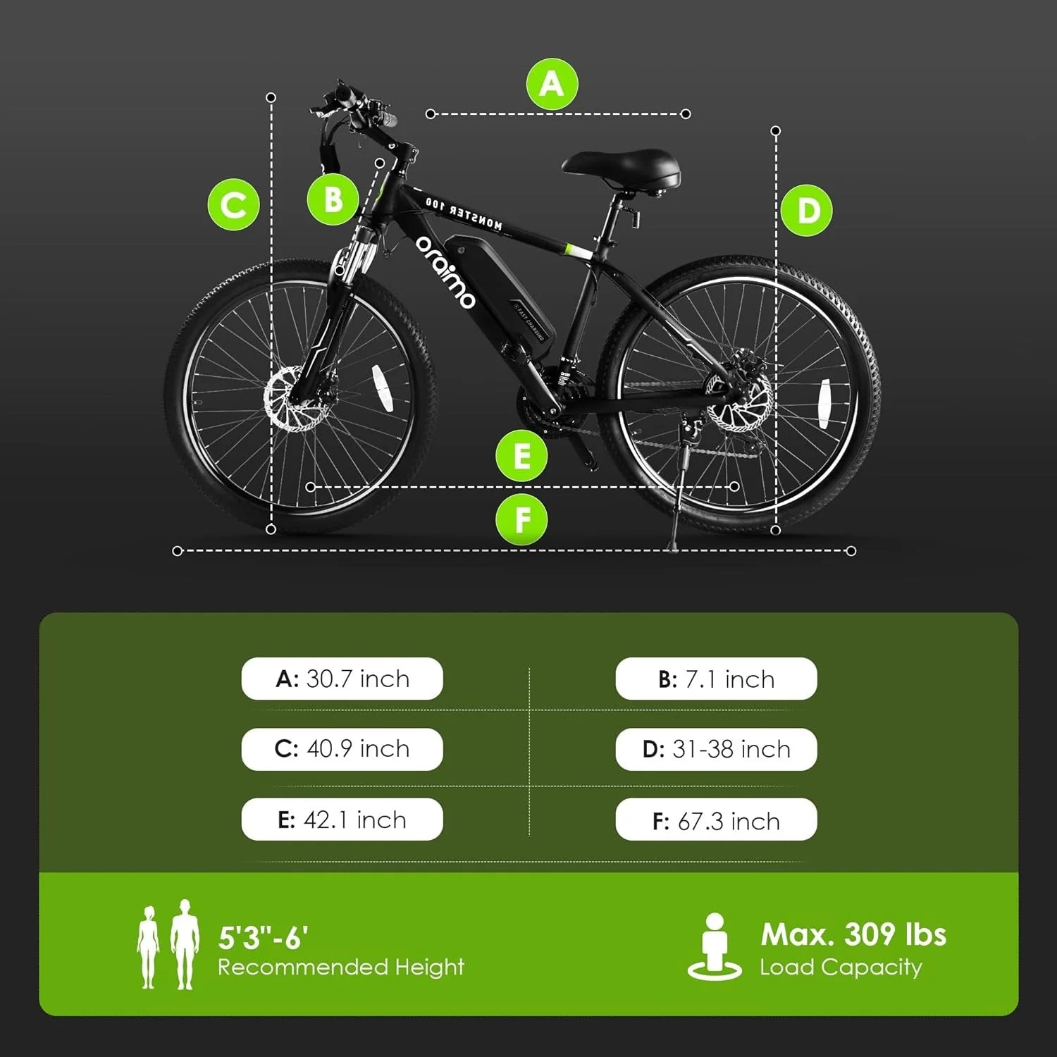 Adult Electric Bike, 350W BAFANG Motor (500W Peak), 4A 3H Fast Charging, 468Wh Li-Ion Battery, 21 Speed Gears, Air Saddle, 45 Miles 20 MPH 26" Mountain Bike Electric Bike, ANSI/CAN/UL2849 Compliant pinegardens