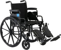 Lightweight Wheelchair for Adults With Swing-Back, Desk-Length Arms, Elevating Leg Rests; 18W" x 16"D Seat mysite